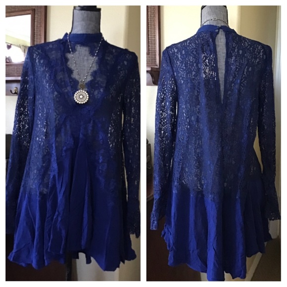 Free People Secret Origins Pieced Lace Tunic. NWT. - Picture 4 of 6